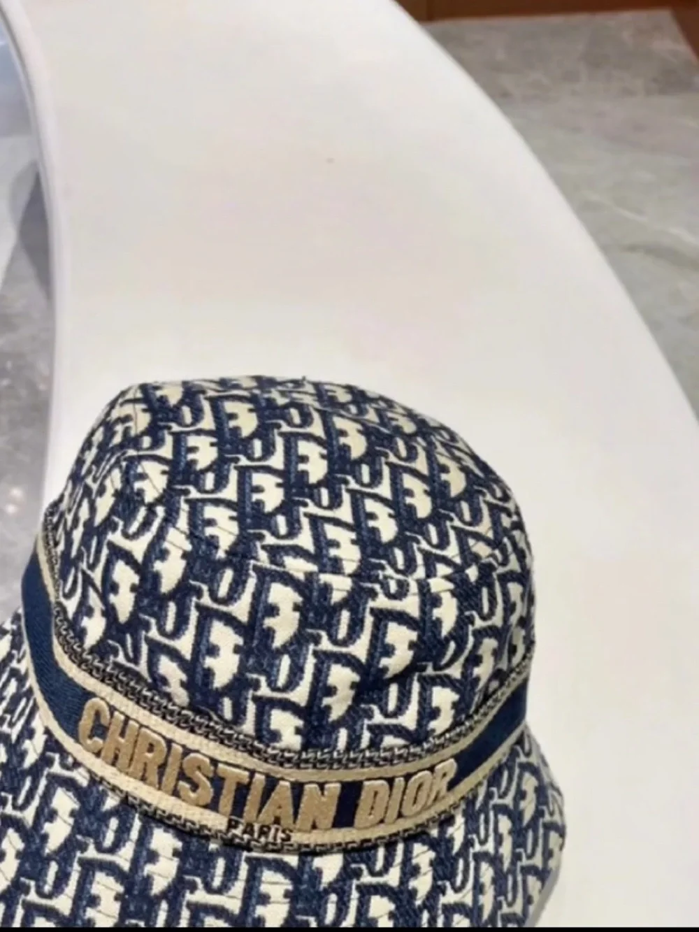 Christian Dior Bucket Hat Dior Oblique Jacquard Motif - Picture 2 of 11